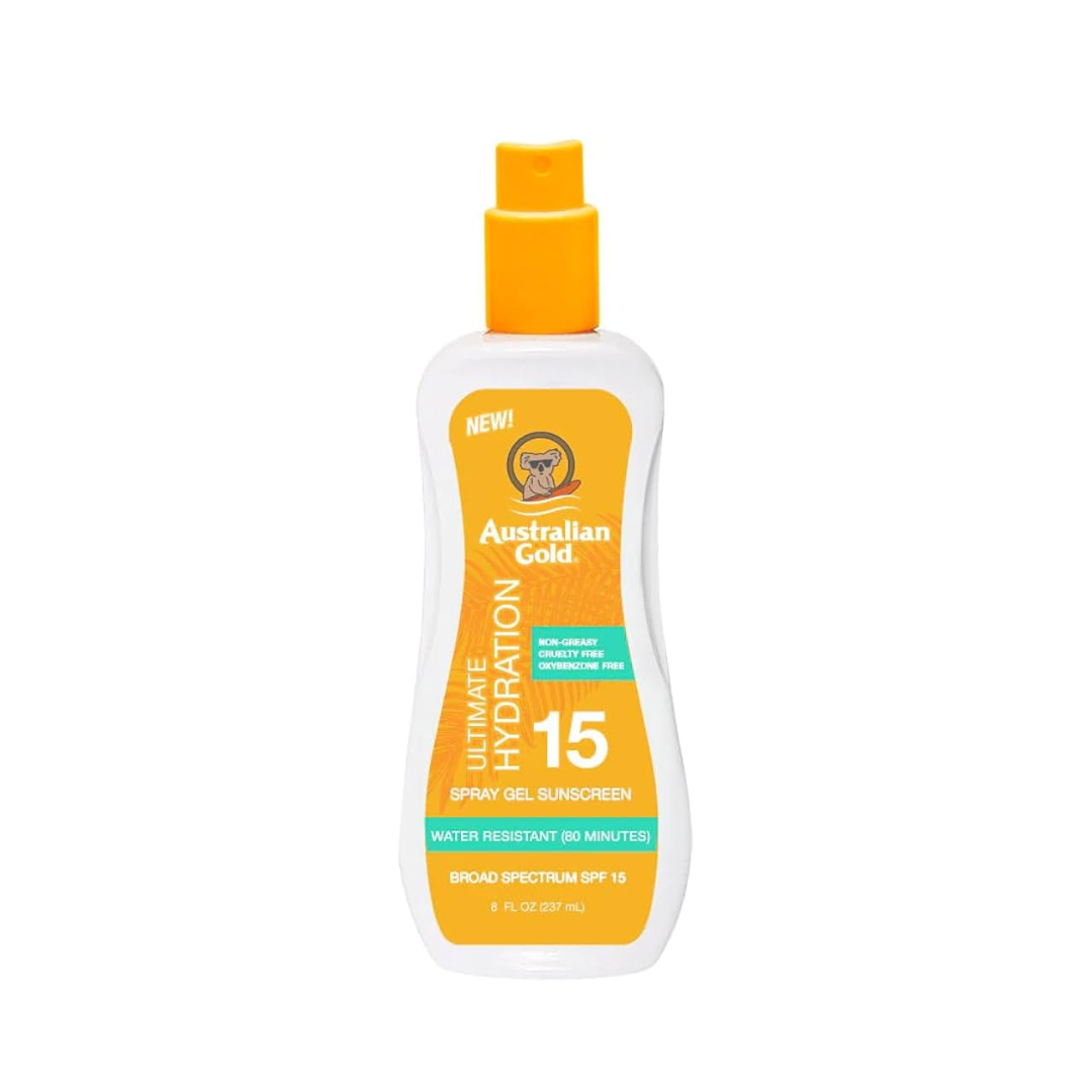 Australian Gold SPF 15 Gel with Aloe Vera & Exotic Oils 237ml Bottle