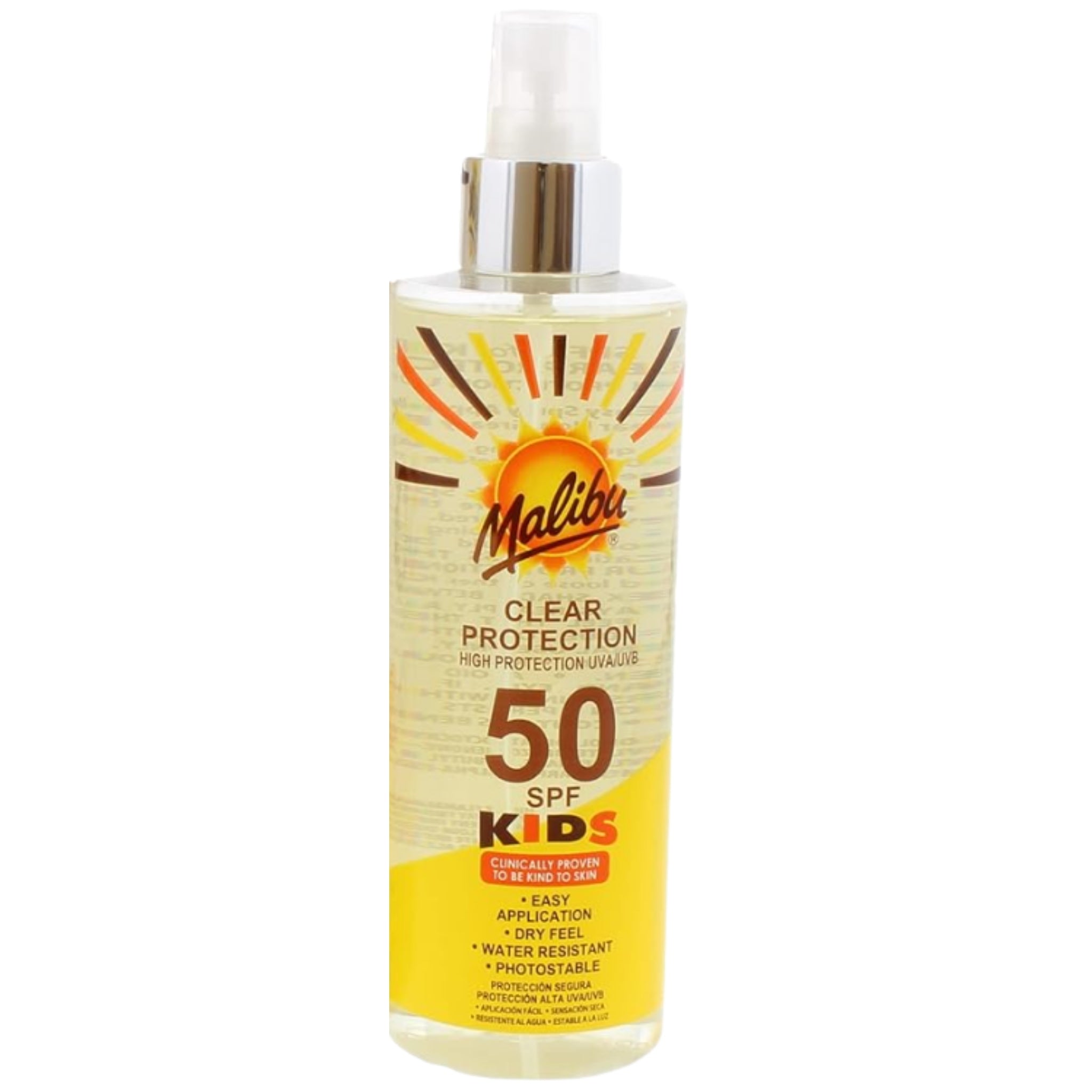 Malibu Kids SPF 50 Clear Sun Spray (250ml)