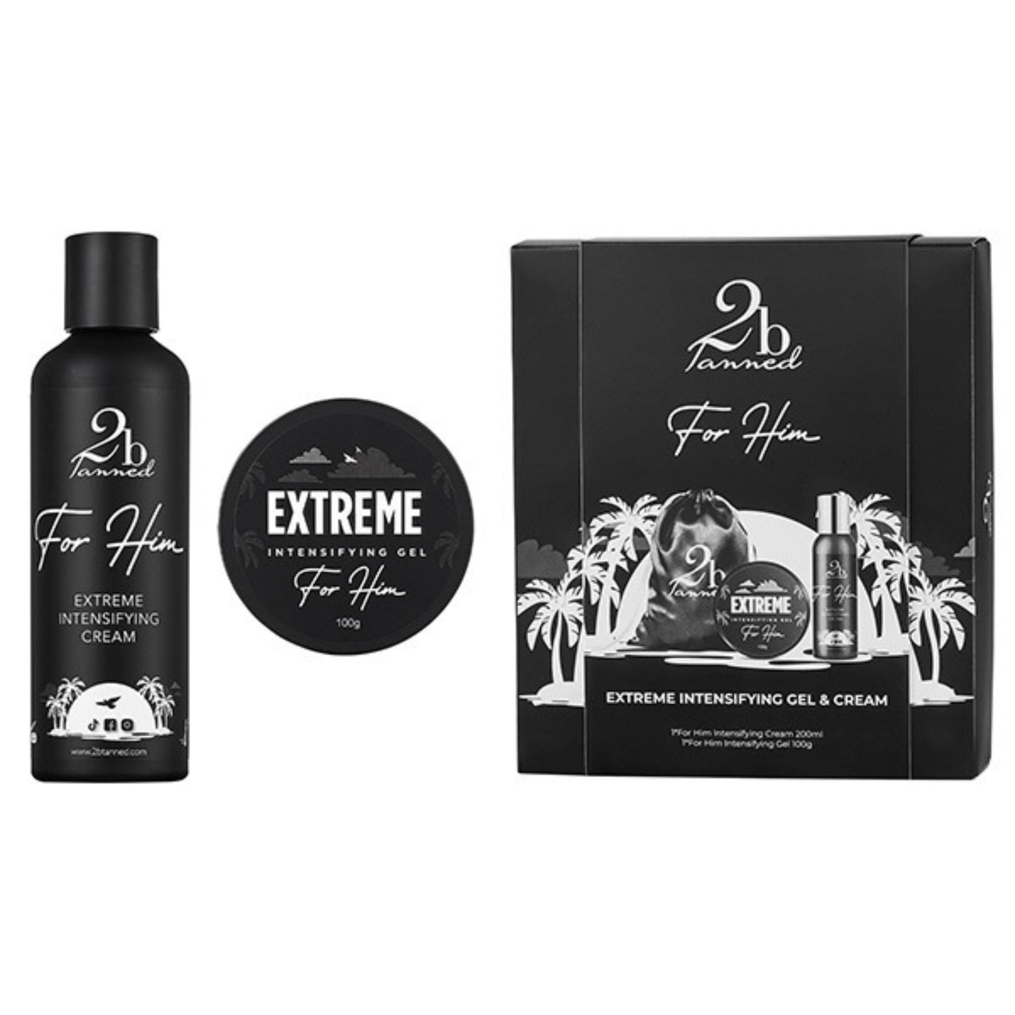 2bTanned For Him Duo Bundle - 200ml & 100g