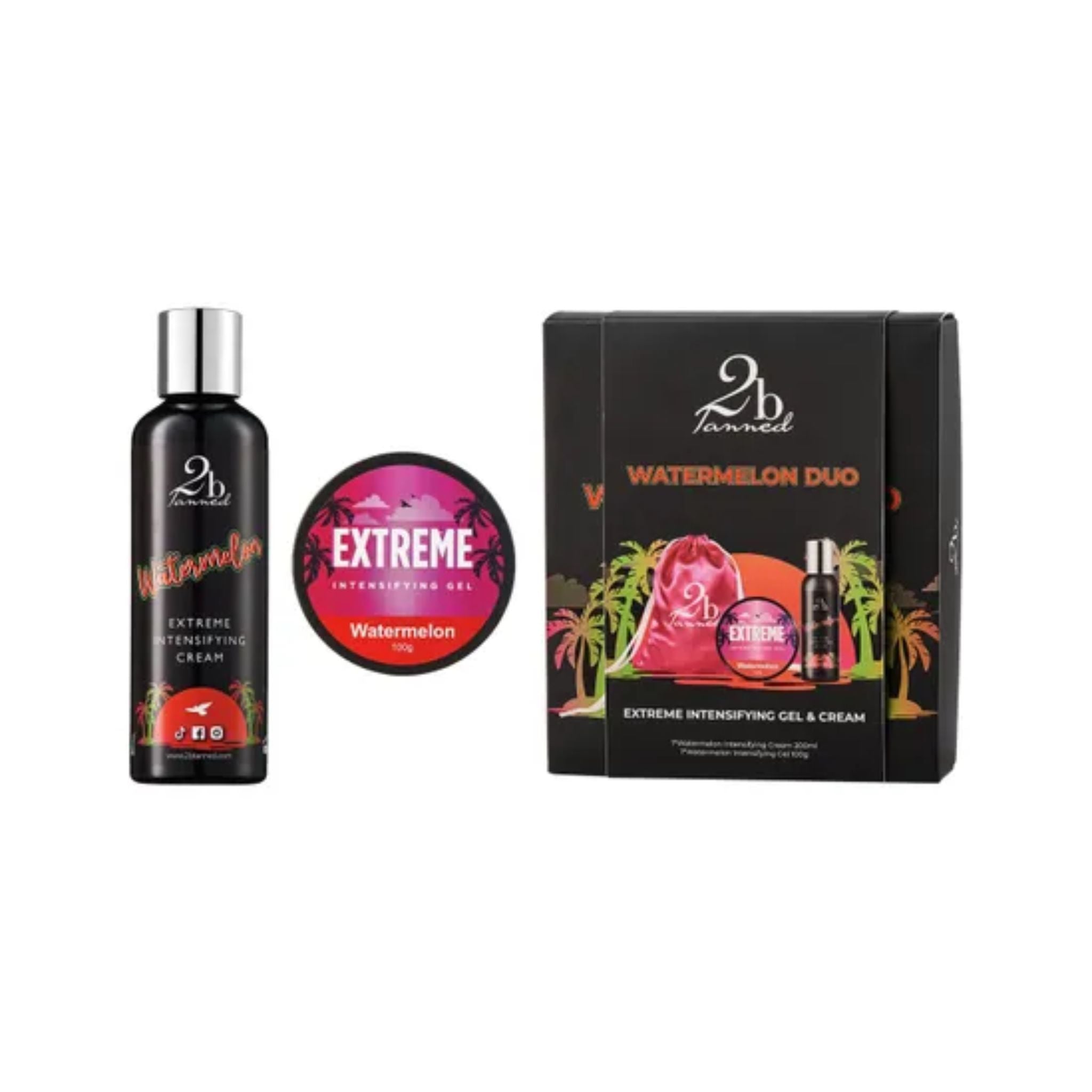 2bTanned Watermelon Duo Bundle - 200ml & 100g