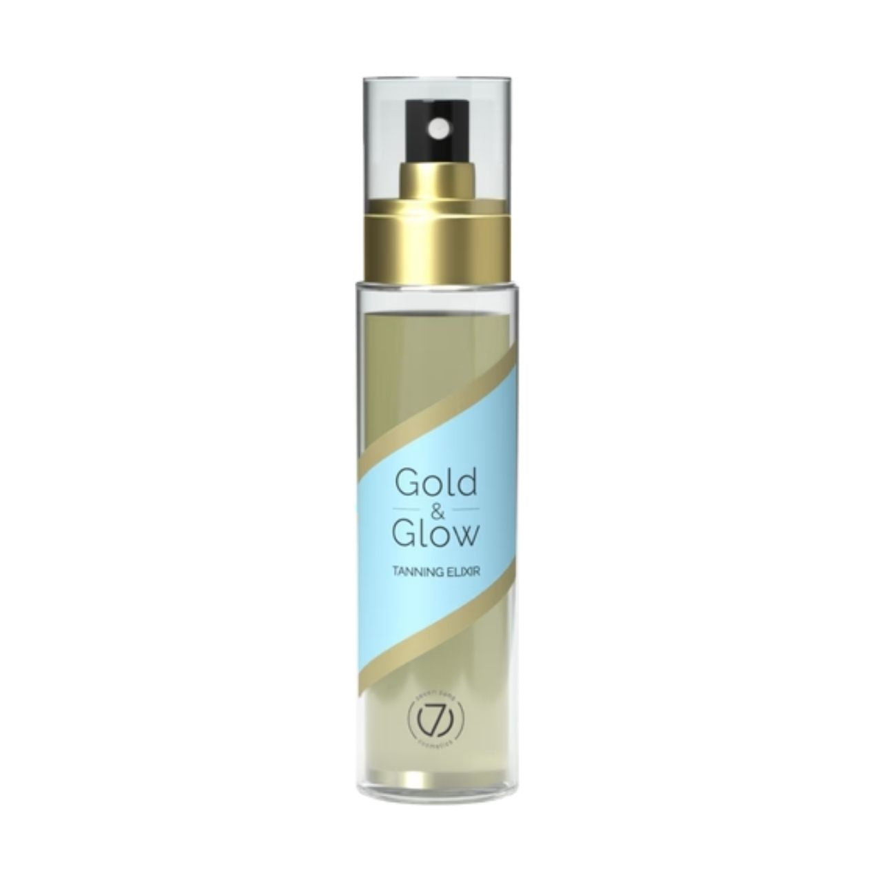 7Suns Gold & Glow Dry Tanning Oil Bottle