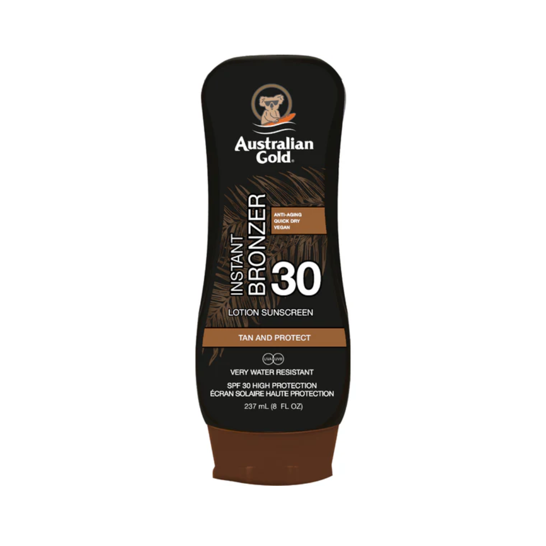 Australian Gold SPF 30 Lotion with Bronzer 237ml Bottle