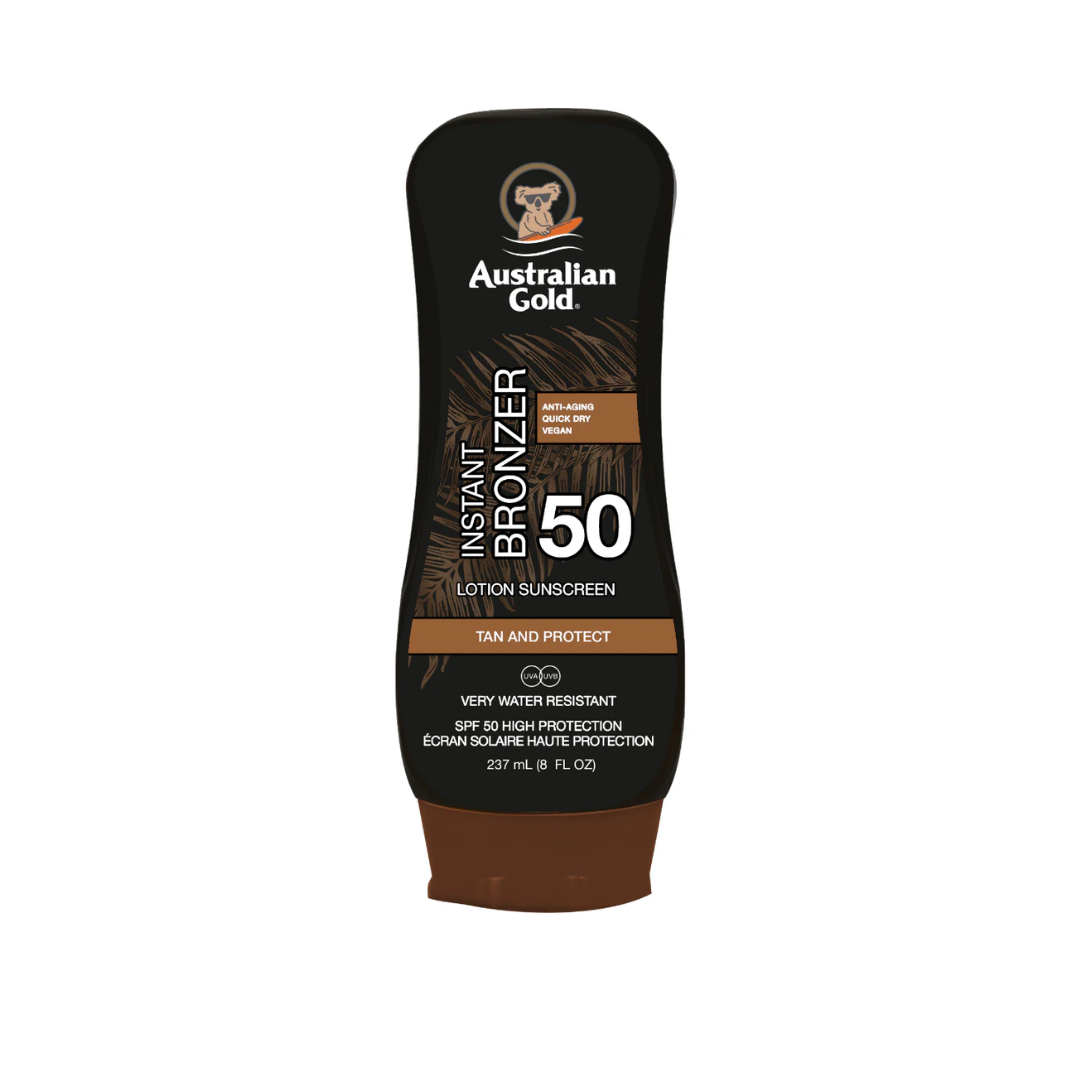 Australian Gold SPF 50 Lotion with Bronzer 237ml Bottle