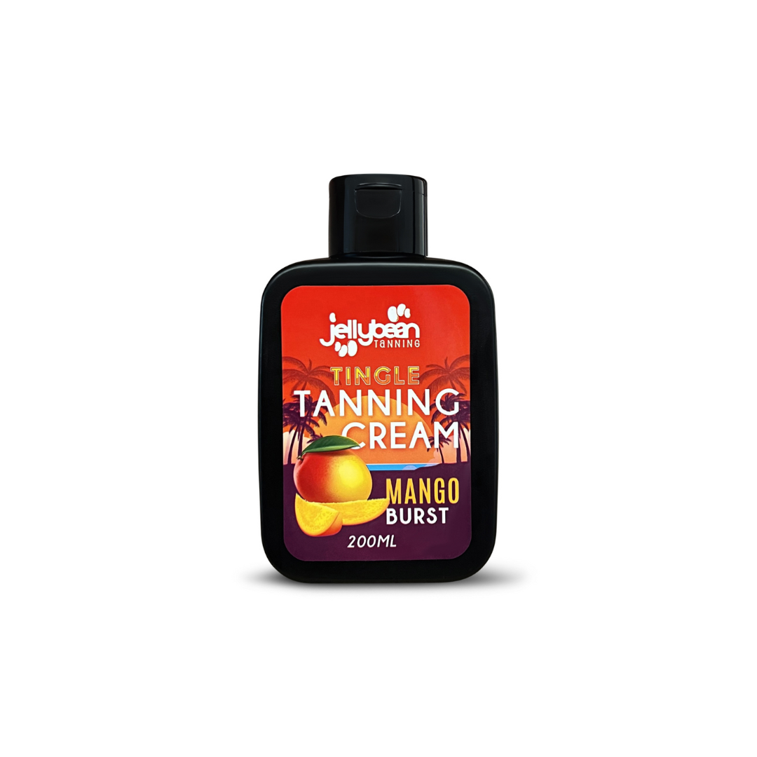 Jellybean Tingle Tanning Cream - Mango Burst 200ml Bottle