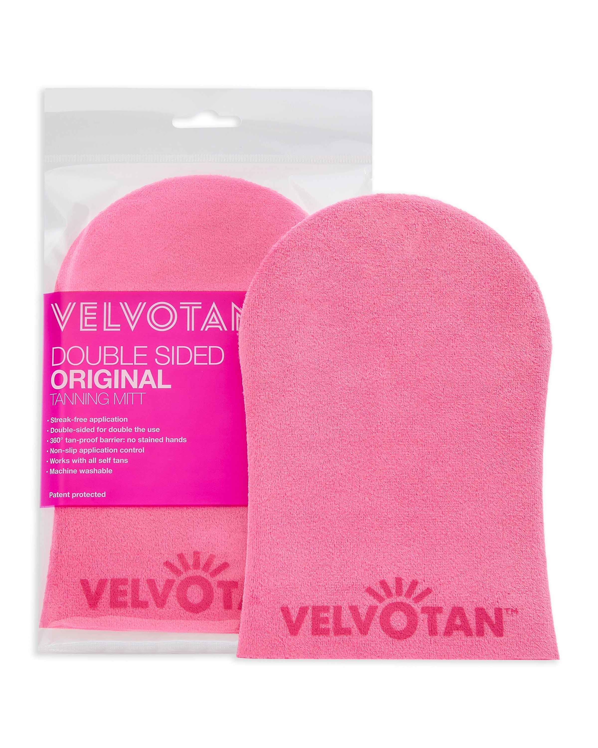 VELVOTAN Original Double Sided Tanning Mitt - Pink