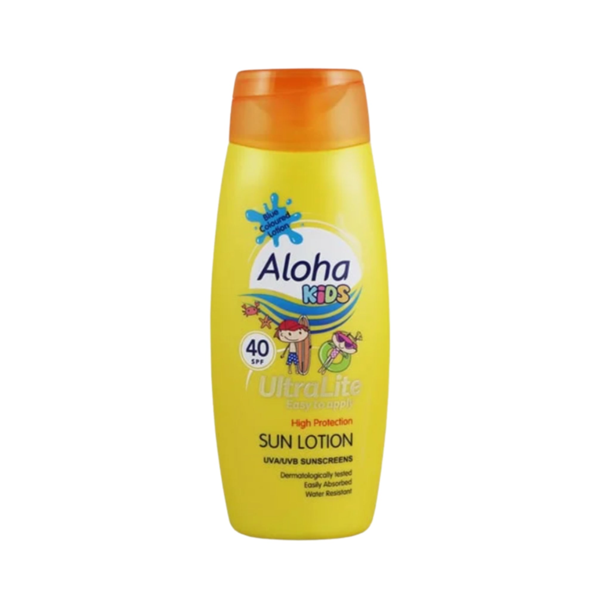 Aloha Kids SPF 40 Coloured Lotion bottle front view