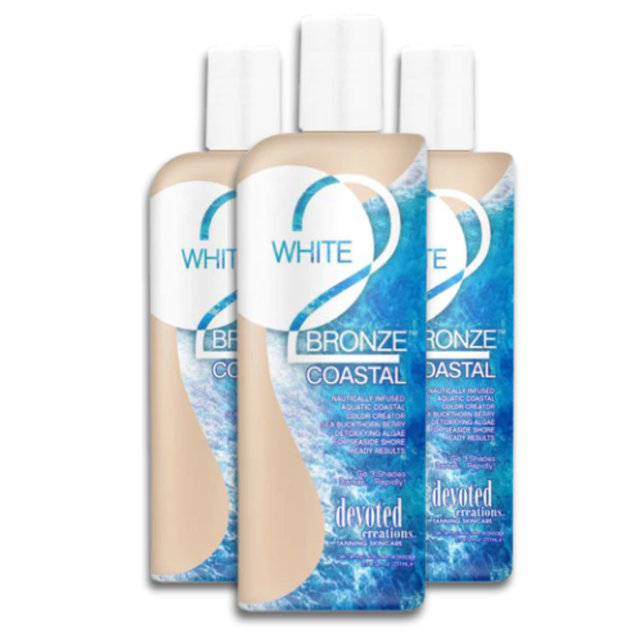 Devoted Creations White 2 Bronze Coastal Tanning Lotion Discount Packs