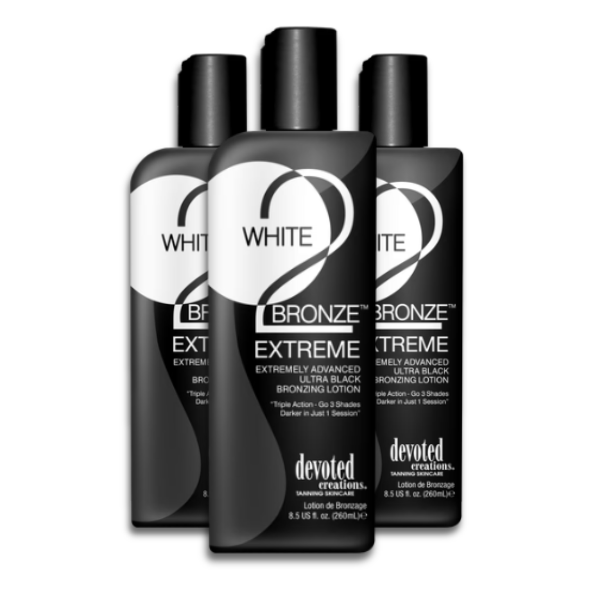 Devoted Creations White 2 Bronze Extreme Advanced Tanning Lotion Discount Packs