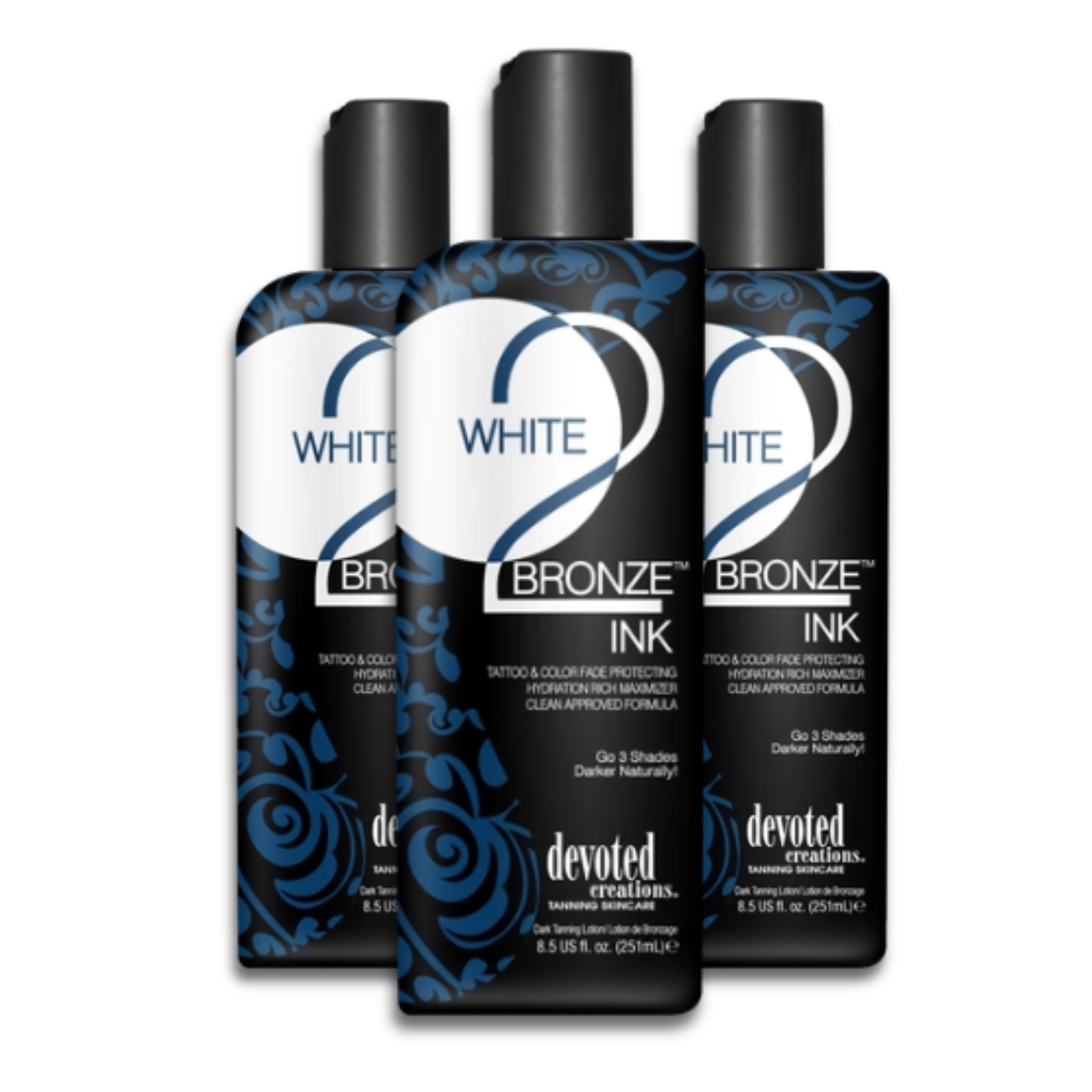 Devoted Creations White 2 Bronze INK Tanning Lotion Discount Packs