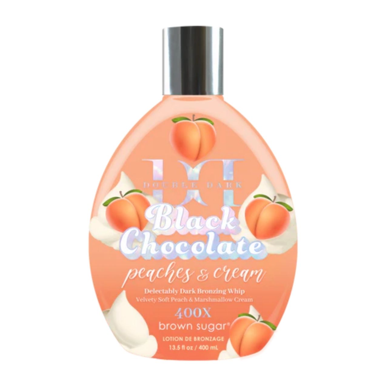 Tan Incorporated Double Dark Black Chocolate Peaches & Cream Bottle